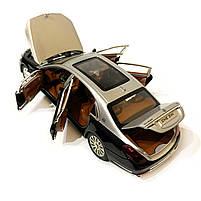 Іграшкова машинка металева Mercedes-Bens S600 (Мерседес-Бенц ) «АвтоЕксперт», срібло, батар., світ, звук, відкр.двері, інерція,, фото 6