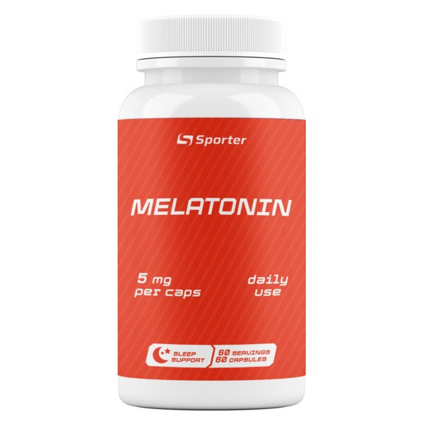 Мелатонін Sporter Melatonin 5 мг 60 капсул, цена 175 грн — Prom.ua (ID ...