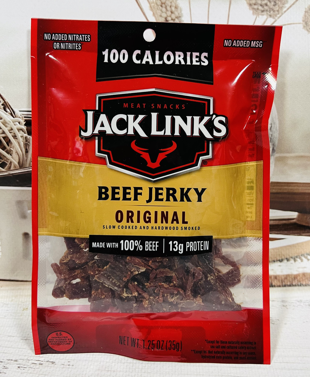 В'ялене яловиче м'ясо JACK LINKS Beef Jerky Класика - фото 1 - id-p1349073249