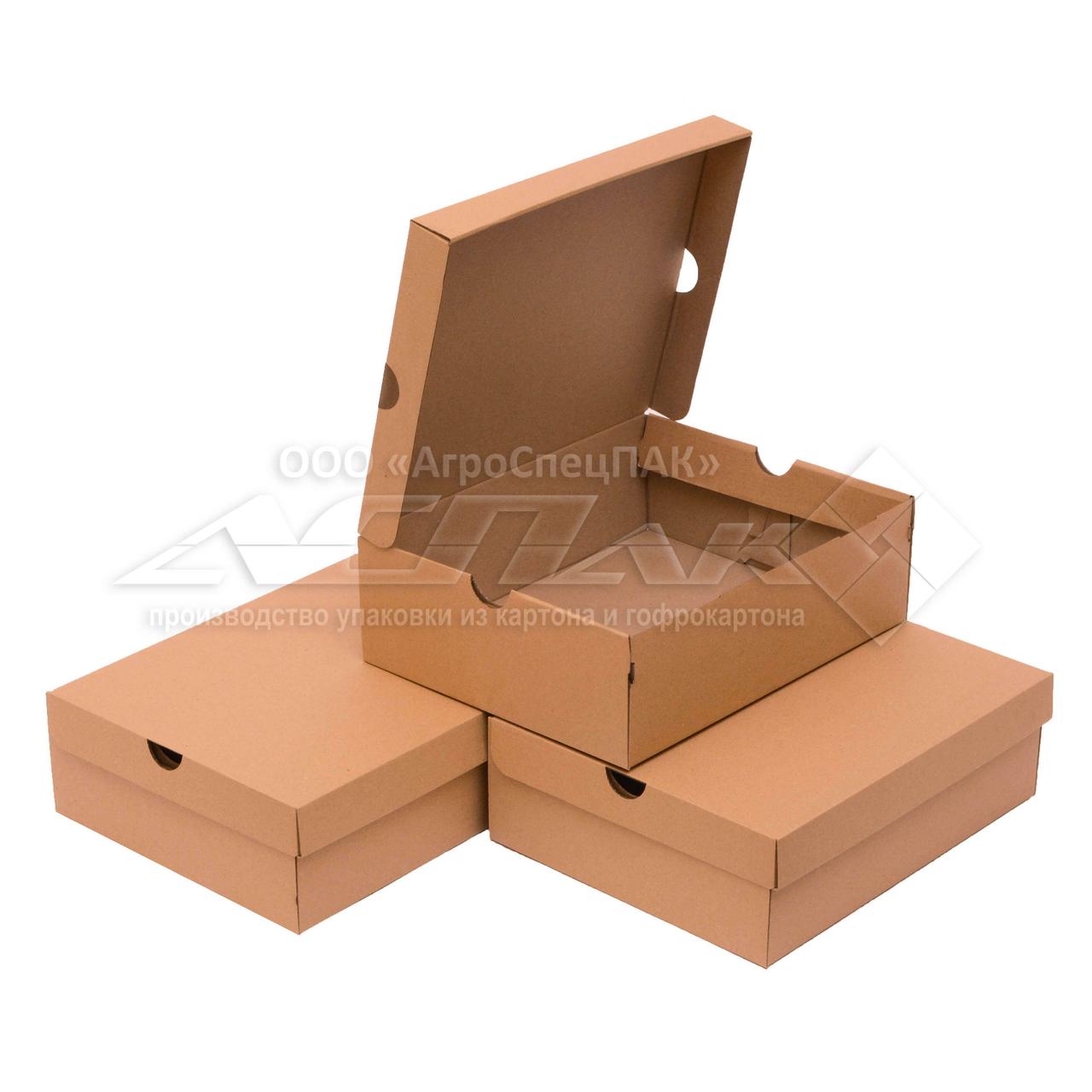 Коробки для взуття 350*275*125 бурі, фото 1
