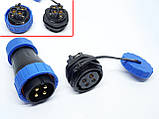 Герметичний роз'єм LD28-3pin IP-68 під викрутку, фото 4