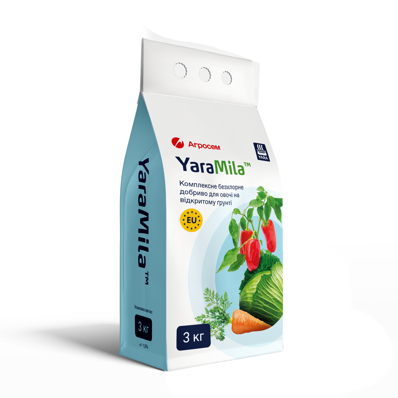 Добриво мінеральне Yara для овочів (картопля, огірки, морква, перець, капуста, томати, редиска, салат) 3 кг, фото 1