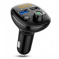 FM Модулятор SkyDolphin SZ20 Bluetooth/TF Card/LED/2USB/3.1A/15.5W (Чорний)