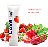 Лубрикант із полуничним запахом на водній основі 100 мл, Фруктове мастило полуниця, Інтимні мастила, фото 4