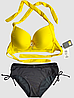 ОПТ Жіночий купальник для великої груди Sisianna 5152 жовтий на укр 48 50 52 54 56 розмір, фото 6