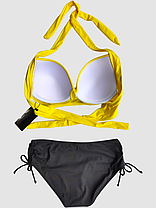 ОПТ Купальник на великі груди Sisianna 5152 44-52 жовтий на укр 48 50 52 54 56 розмір, фото 3