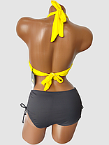 ОПТ Купальник на великі груди Sisianna 5152 44-52 жовтий на укр 48 50 52 54 56 розмір, фото 2