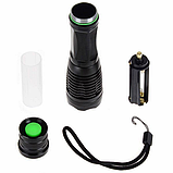 Потужний ручний ліхтарик із вбудованим акумулятором BAILONG BL-1837-T6 у кейсі, фото 4