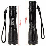 Потужний ручний ліхтарик із вбудованим акумулятором BAILONG BL-1837-T6 у кейсі, фото 7