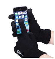 Перчатки для сенсорных экранов зимние универсальные iGlove черный