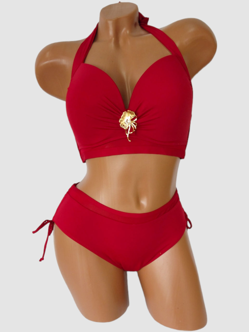 ОПТ Купальник на великі груди Sisianna 5152 44-52 червоний на укр 48 50 52 54 56 розмір