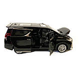 Машинка металева Lexus Лексус LM300h 2019, мінівен, «AutoExpert» ,чорна, інерц., звук, світ, відкр двері.,16*7*7 см (GT-1952), фото 6