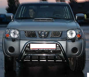 Кенгурятник WT002 (нерж) Nissan NP300 2008-