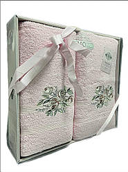 Подарунковий набір рушників MOZ Туреччина Рожевий