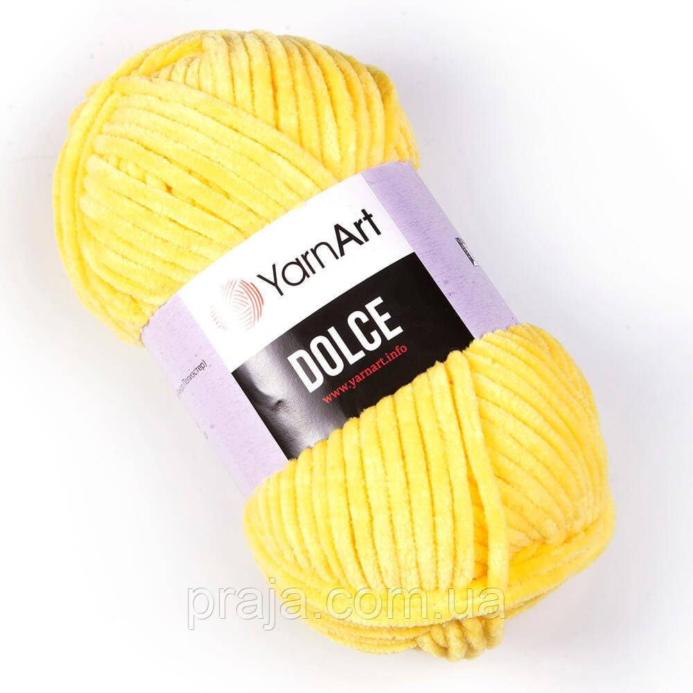 Пряжа YarnArt Dolce (Дольче) - 761 жовтий