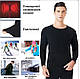 Чоловіча натільна кофта з підігрівом, USB живленням, 5 зон обігріву., фото 4