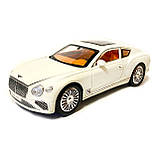 Машинка ігрова Bentley Continental «АвтоЕксперт» Бентлі Контіненталь метал біла світло звук 21*6*9 см (GT-6370), фото 2