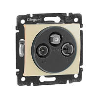 Механізм розетки TV-FM-SAT проста 2400 МГц 1,5дб, Legrand Valena Classic слонова кістка
