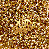Бісер золотий Розмір 2мм Упаковка 10гр