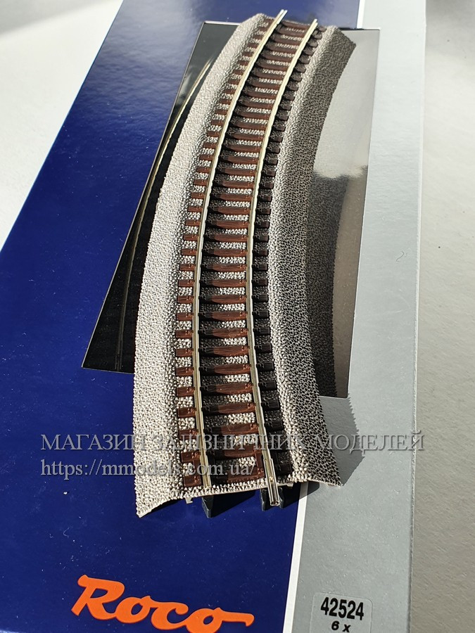 Професійний рейковий матеріал Roco Line R4 на призмі, масштабу 1:87. Roco Line 42524