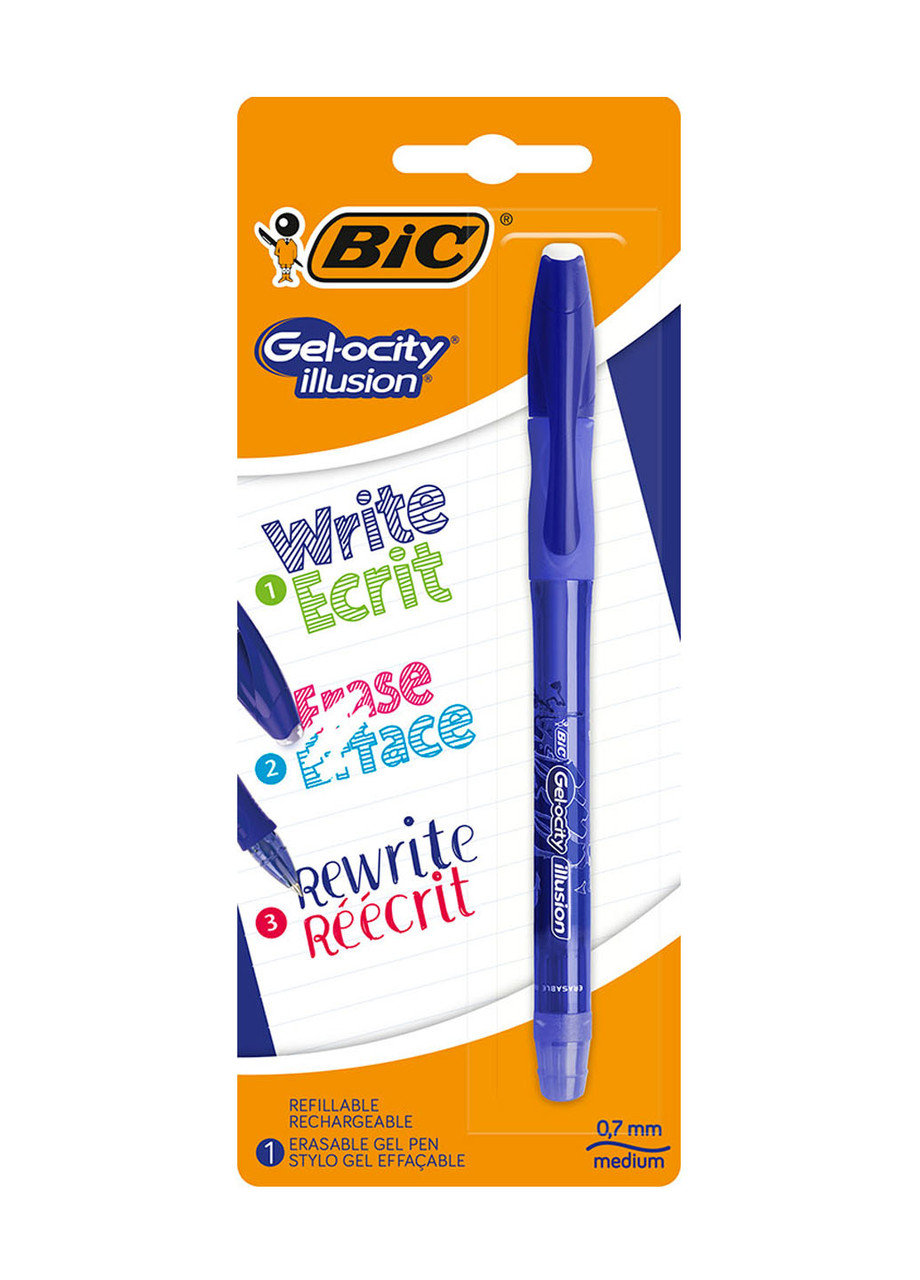 Гелевая ручка BIC Gelocity Illusion Синяя 0.7 мм - фото 1 - id-p1749281747