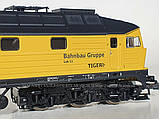 Модель тепловоза серії 233 493-6, DB AG "Людмила" приватної компанії DB Bahnbau, зi ЗВУКОМ, масштаб H0 1:87, фото 3