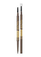 Водостойкий карандаш для бровей Eveline №02 soft brown серии micro precise brow pencil