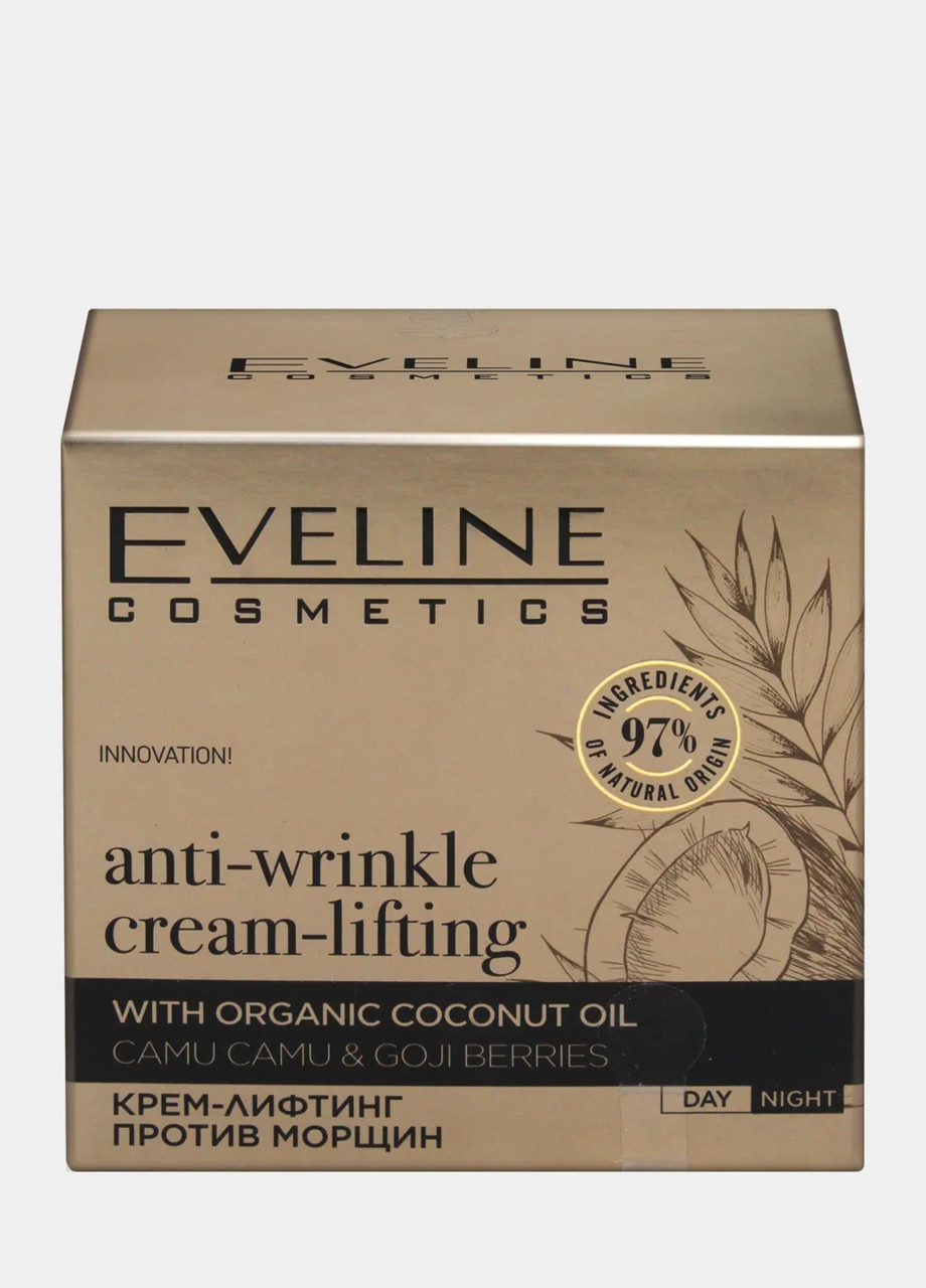 Крем-лифтинг Eveline Cosmetics Organic Gold Против морщин 50 мл, цена ...