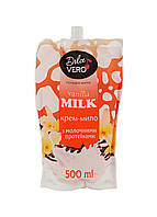 Крем-мылоТМ Dolce Vero doy-pack VANILLA MILK с молочными протеинами 500 мл