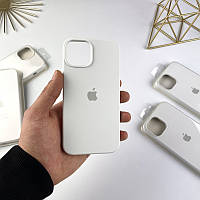 Силиконовый чехол на Айфон 14 c закрытым низом | iPhone 14 White (9)