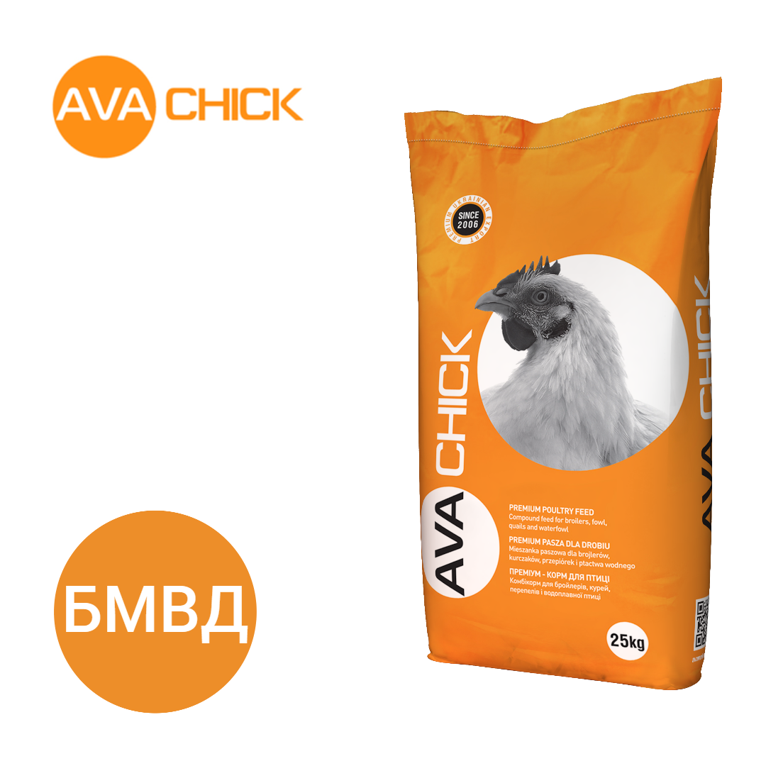 Білково-вітамінно-мінеральна добавка для бройлерів на гровері AVA Chick PRO BG 35%