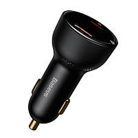 Автомобільний зарядний пристрій Baseus Superme Digital Display QC 4.0+PD3.0 PPS 100W + кабель Type-C 100W, фото 5