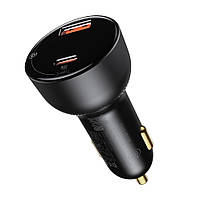 Автомобільний зарядний пристрій Baseus Superme Digital Display QC 4.0+PD3.0 PPS 100W + кабель Type-C 100W, фото 3