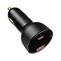 Автомобільний зарядний пристрій Baseus Superme Digital Display QC 4.0+PD3.0 PPS 100W + кабель Type-C 100W, фото 4