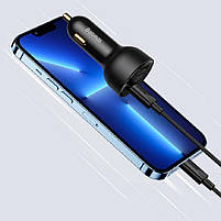 Автомобільний зарядний пристрій Baseus Superme Digital Display QC 4.0+PD3.0 PPS 100W + кабель Type-C 100W, фото 10