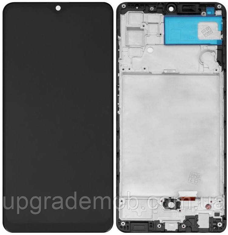 Дисплей модуль тачскрин Samsung A325 Galaxy A32 4G чорний OLED (Small LCD) з рамкою