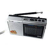 Радіоприймач колонка MP3 USB Golon RX-6633, сріблястий, фото 3