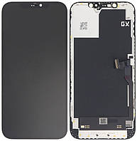 Дисплей модуль тачскрин iPhone 12 Pro Max черный OLED OEM отличный Hard GX