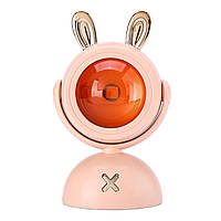 Декоративный настольный светильник-ночник Кролик (500 mAh, 0.5Вт, USB, 5V, закат) - Розовый