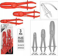 Щипці(Кліщі)Затискач для Шланга(Патрубка)Провід 3 шт(1/4"-3/4", 1/2"-5/4", 3/4"-9/4")YATO YT-0840