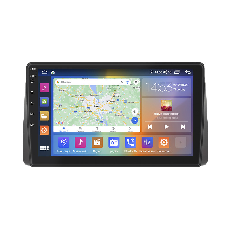 Штатна магнітола 9" Lesko для Chrysler Voyager V Рестайлінг 2011-2016 4/64Gb CarPlay 4G Wi-Fi GPS Prime 3 шт., фото 1