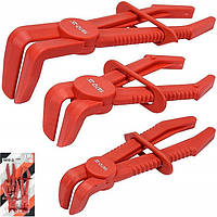 Кліщі Для Перетискання Шлангів з Фіксатором Набір 3 шт YATO YT-08403