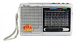 Радіоприймач колонка MP3 USB Golon RX-6633, сріблястий, фото 5