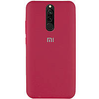 Чохол Silicone Cover Full Protective (AA) для Xiaomi Redmi 8 Червоний / Rose Red