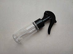 50 - 55 мл 28/410 ПЕТ Круглий з мінітригером чорним, прозорий флакон пластиковий, пластмасовий в комплекті