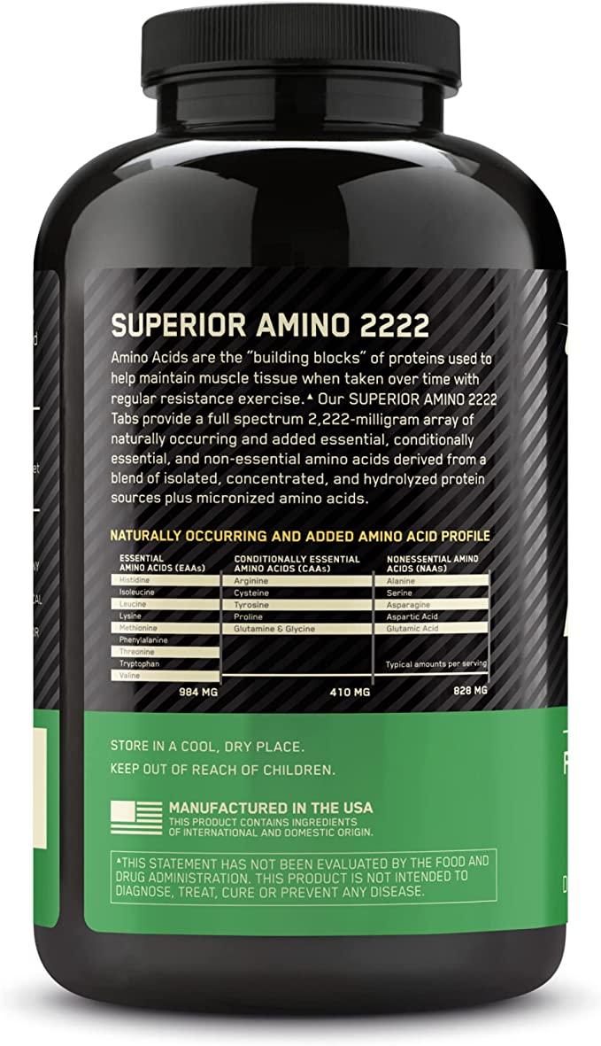 Optimum Superior Amino 2222 Tabs 160 tabs - фото 3 - id-p157882659