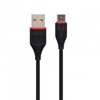 Шнур USB-microUSB 1м. черный