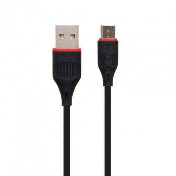 Шнур USB-microUSB 1 м. чорний