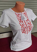 Жіноча вишита футболка "Дар Мокоші" біла