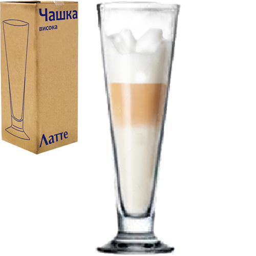 Чашка висока для латте, глінтвейну та коктейлів скляна 440 мл, фото 1